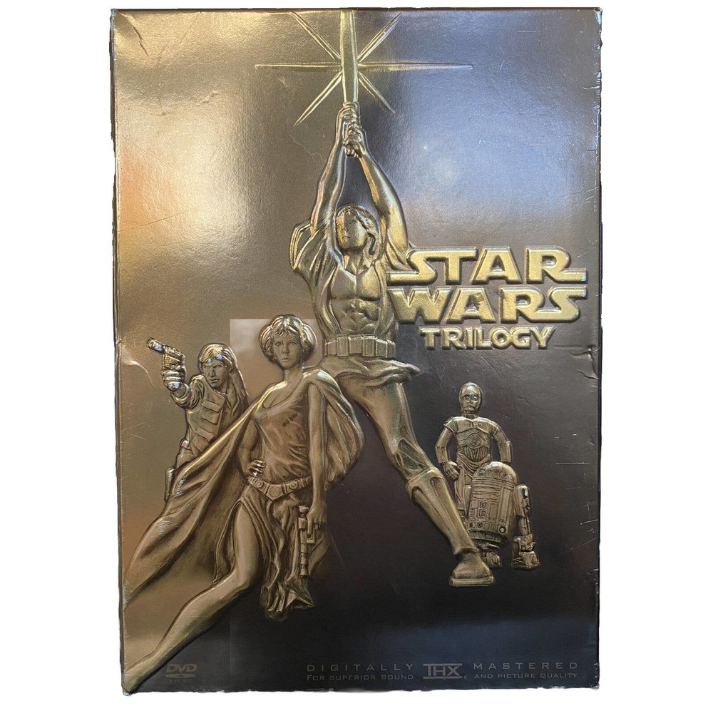 New In Box Star Wars Trilogy (DVD, 2004, 4-Disc Set Full Screen)‎ + Bonus Conten